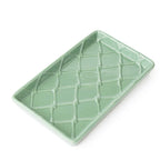 Green Textured Guest Towel Tray
