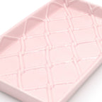 Pink Textured Guest Towel Tray