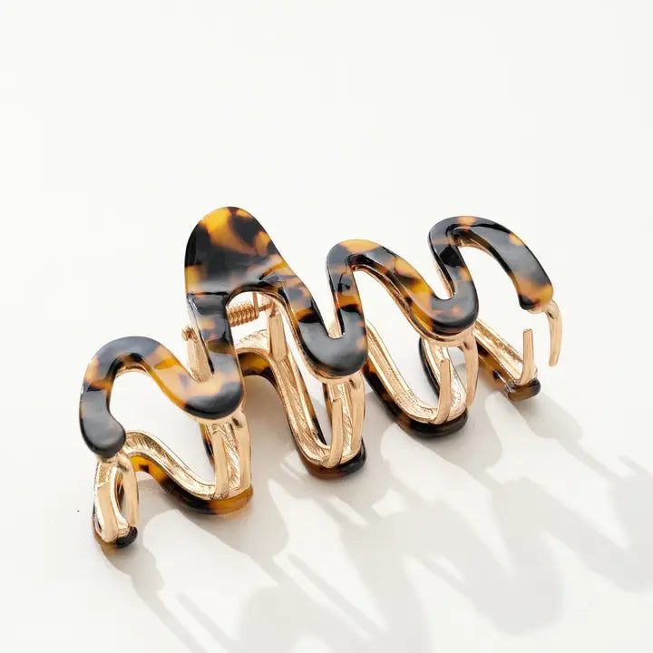 Willow Large Squiggle Metal Claw Clip