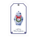 WH Blue White Jar Gift Tags Small