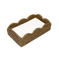 Rattan Scallop Guest Towel Holder