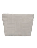 TRVL TERRY Tile Large Pouch White