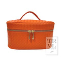 TRVL Luxe Train Case Woven Papaya