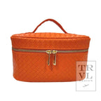 TRVL Luxe Train Case Woven Papaya