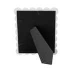 White 5x7 in. Resin Rectangular Scallop Edge Photo Frame