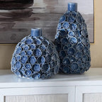 Sussex Blue Tall Handmade Vase