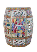 ROSE CANTON GARDEN STOOL 17"