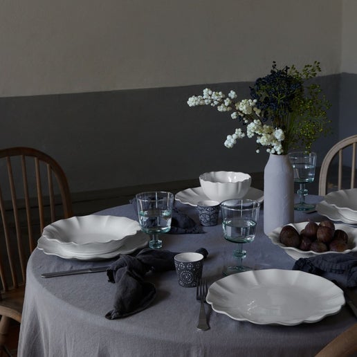Soup/Pasta Plate Rosa-White