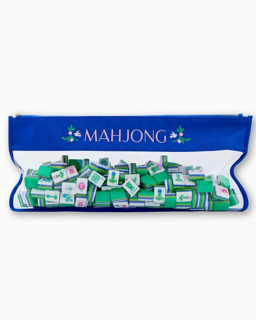 Royal Blue Mahjong Bag