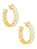 Stacked Crystal Hoops