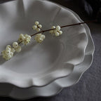 Soup/Pasta Plate Rosa-White