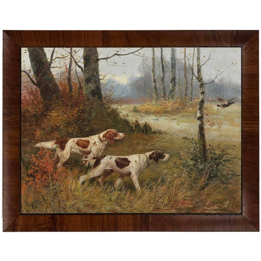Q Vintage oil painting reproduction