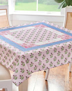 Purple Thistle Instructional Mahjong Tablecloth