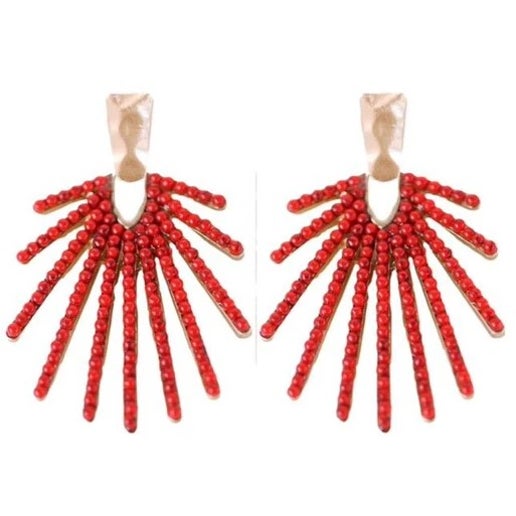 Red Sunburst Drops