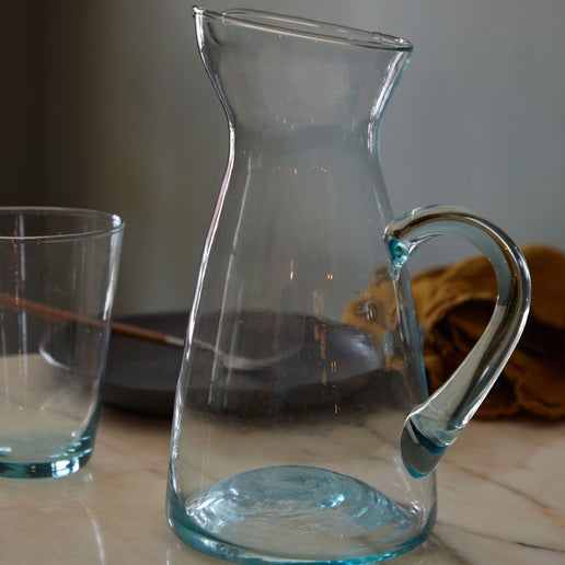 Recycled Glass Pitcher Tosca