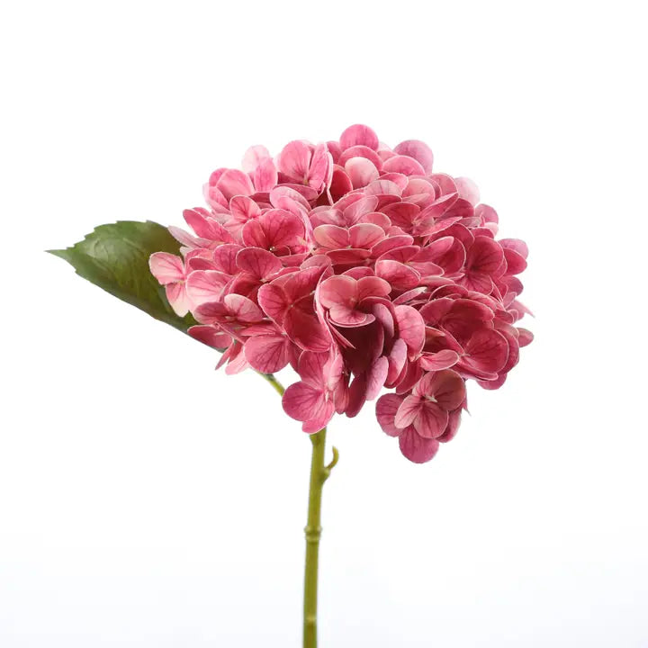 12" Real Touch Hydrangea - Hot Pink