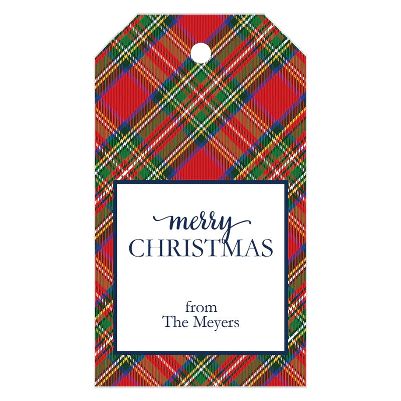 WH Tartan Plaid Gift Tags