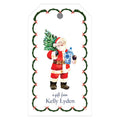 WH Santa Blue Jar Large Gift Tag