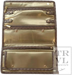 TRVL Luxe Jewelry Wallet Woven Bronze