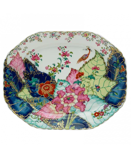 Tobacco Leaf Medium Platter 13"
